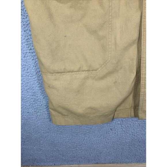 Vintage LL Bean Canvas Duster Long Chore Jacket Womens XL Deep Pile Fleece Aztec - Picture 8 of 16